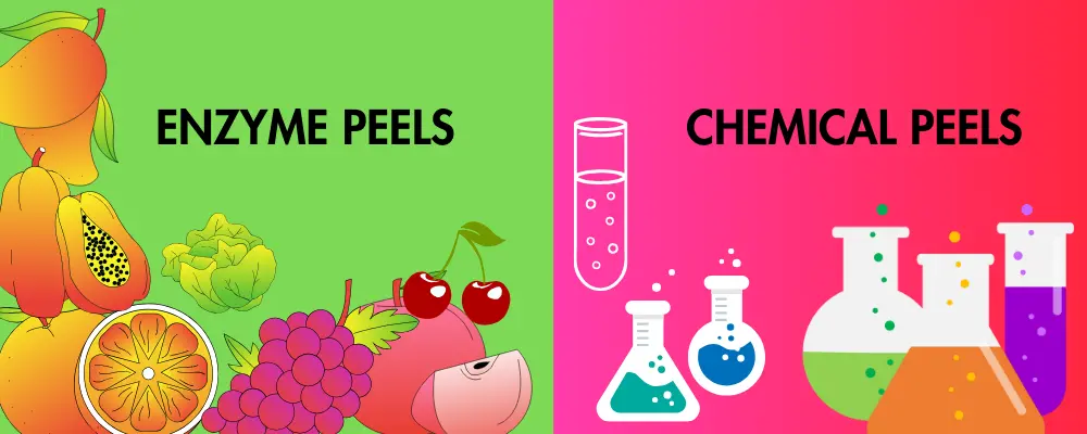 Difference Between Enzyme Peel and Chemical Peel