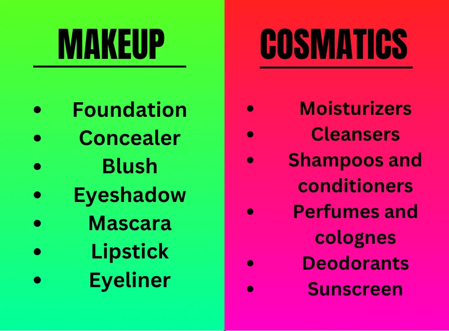 What Is The Difference Between Makeup And Cosmetics